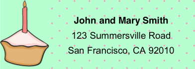 Cake Mailing Labels Paper