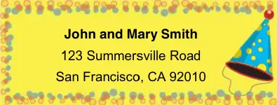 Hat Mailing Labels Paper