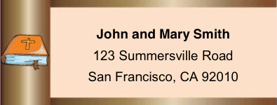 Bible Mailing Labels Paper