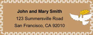 Dove Mailing Labels Paper