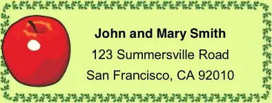 Apple Mailing Labels Paper