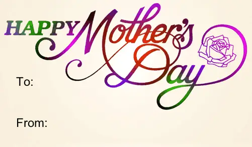 Happy Mother's Day Paper