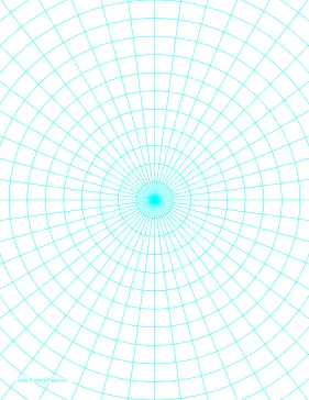 Polar Graph Paper with 7.5 degree angles and 1/2-inch radials on letter-sized paper Paper