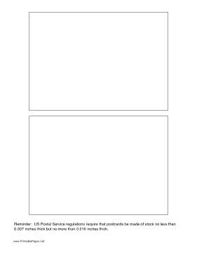 Large Postcard Paper