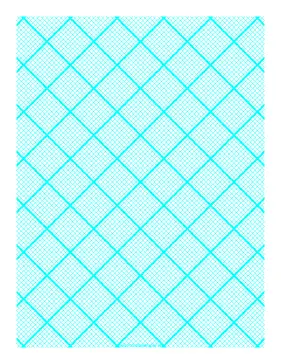 Graph Paper for Quilting with 10 Lines per inch and heavy index lines Paper