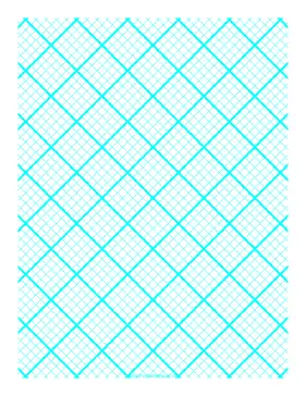 Graph Paper for Quilting with 5 Lines per inch and heavy index lines Paper