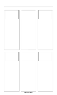 Storyboard with 2x3 grid of 3:2 (35mm photo) screens on legal paper Paper