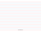 1/2 Rule, 1/4 Dotted, 1/4 Skip Handwriting Paper in Landscape Orientation paper