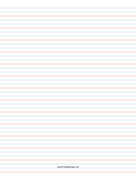 1/2 Rule, 1/4 Dotted, 1/4 Skip Handwriting Paper in Portrait Orientation paper