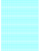 Semi-log paper: 180 Divisions (1 Millimeter) 5th, 10th Accent by 6-Cycle paper