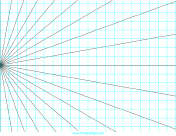 Perspective Grid - 1 point left - landscape paper