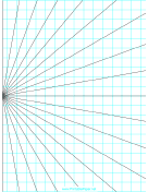 Perspective Grid - 1 point left - portrait paper