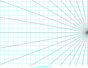 Perspective Grid - 1 point right - landscape paper