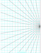 Perspective Grid - 1 point right - portrait paper