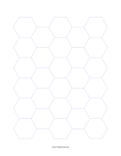 21mm Hexagon Grid paper