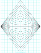 Perspective Grid - 2 point - centered - fine paper