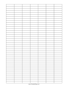 Graph Paper - 4x1 Grid paper
