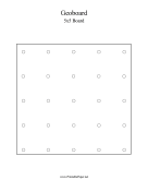 5x5 Geoboard paper