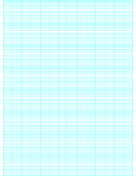 Semi-log paper: 70 Divisions 5th, 10th Accent by 8-Cycle paper