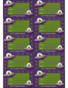 Aliens Luggage Tag paper