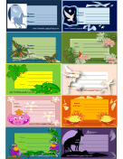 Assorted Animal Luggage Tags paper