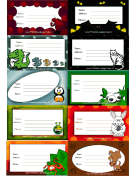 Assorted Creatures Luggage Tags paper