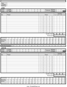 Basketball Score Sheet paper