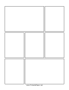 Blank Comic Strip Templates