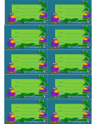 Birds Luggage Tag paper