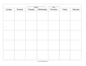 Calendar Template paper