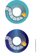 Blue Blue Film Photography CD-DVD Labels paper