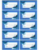 Butterflies Luggage Tag paper