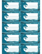 Dragon Luggage Tag paper