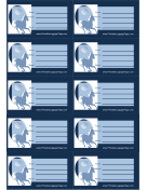 Horse Luggage Tag paper