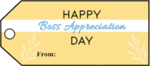 Boss Appreciation Day Gift Tags paper