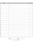 Bowling Score Sheet paper