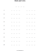 Bulls and Cows Game paper