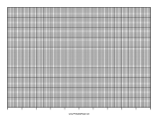 Calendar - 10 Years by Months - 100 Divisions with Index Lines - Landscape paper