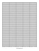 Calendar - 5 Years by Months - 100 Divisions with Index Lines paper