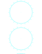 Circular Percentage - 4 inch paper