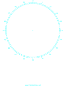 Circular Percentage - 5 inch paper