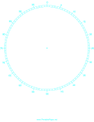 Circular Percentage - 6 inch paper