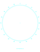 Circular Percentage - 7 inch paper