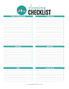 Cleaning Checklist paper