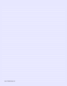 Lined Paper - Light Blue - Medium White Lines paper