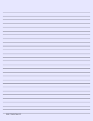 Lined Paper - Light Blue - Wide Black Lines paper