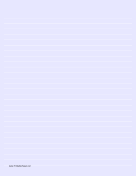 Lined Paper - Light Blue - Wide White Lines paper