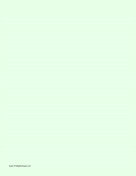 Lined Paper - Light Green - Medium White Lines paper