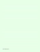 Lined Paper - Light Green - Wide White Lines paper