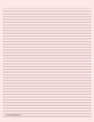Lined Paper - Light Red - Narrow Black Lines paper